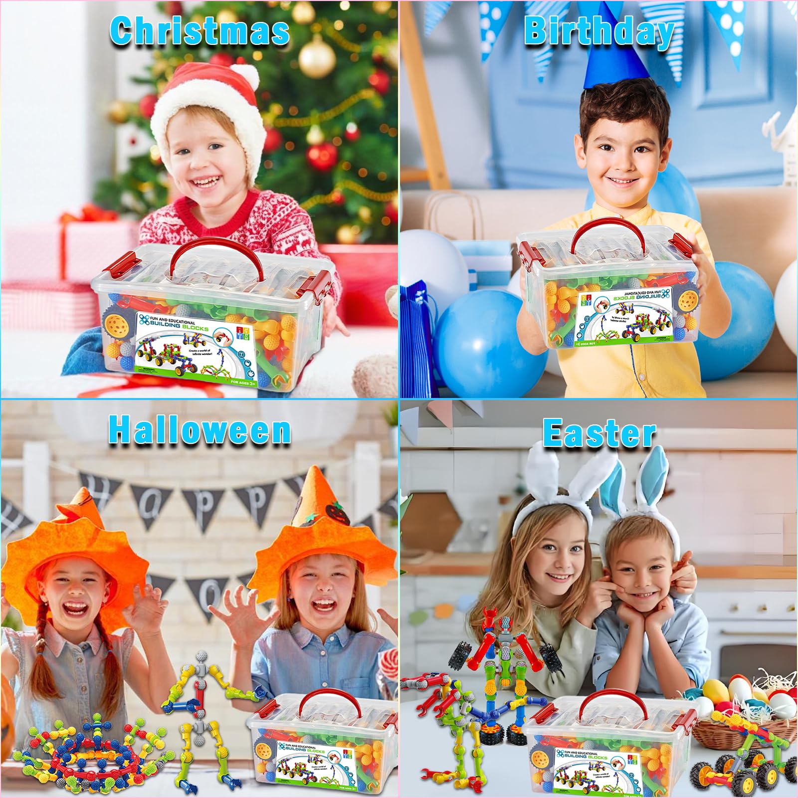 Huaker Stem Building Toys trucks model encourages hands-on problem solving.