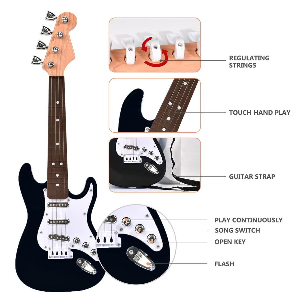 Huang Cheng Toys 16-inch mini guitar toy packaging suitable for gifting and storage.