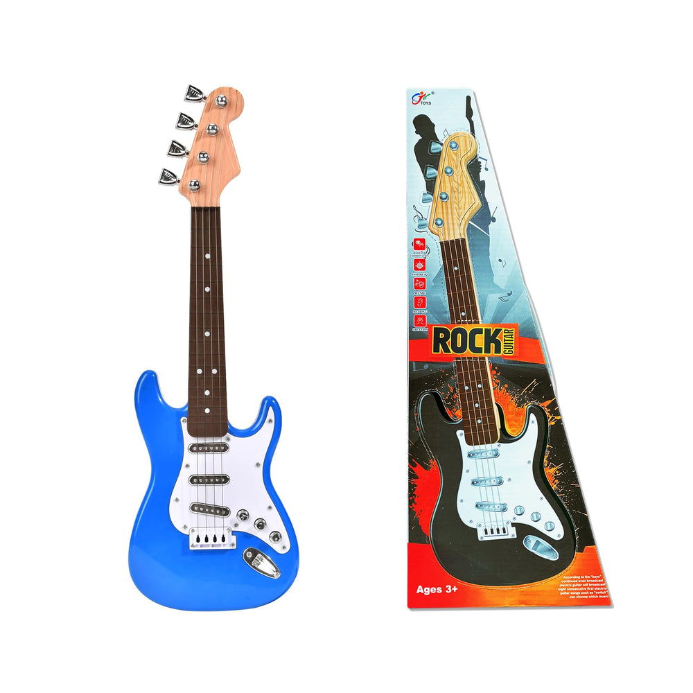Huang Cheng Toys mini guitar size comparison helps parents gauge fit for children.
