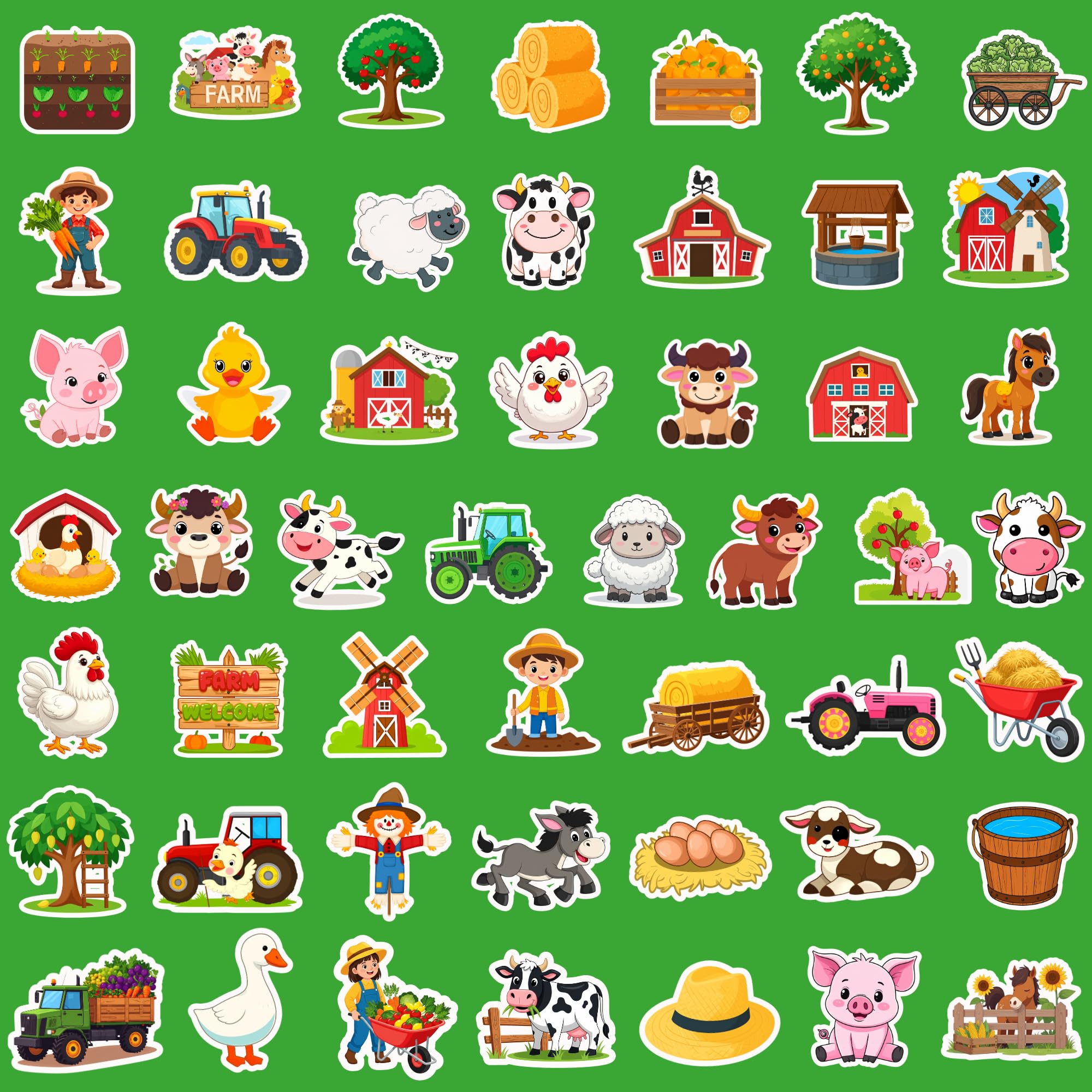HUBACHTEM duck stickers, waterproof and reusable for kids projects.