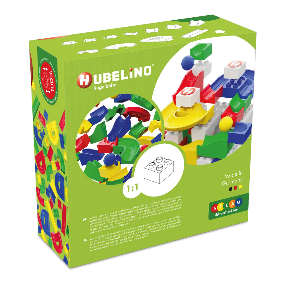 Hubelino family marble play fosters collaboration and problem-solving