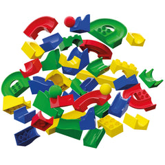 Hubelino marble run slides and tracks enable engaging STEM play