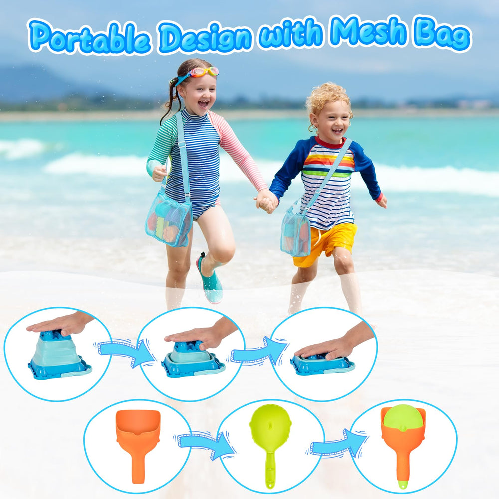 HUGCATY foldable shovels with soft grip for little hands
