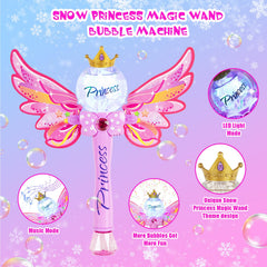 Hugeway bubble machine flashing lights boost outdoor party ambiance for kids.