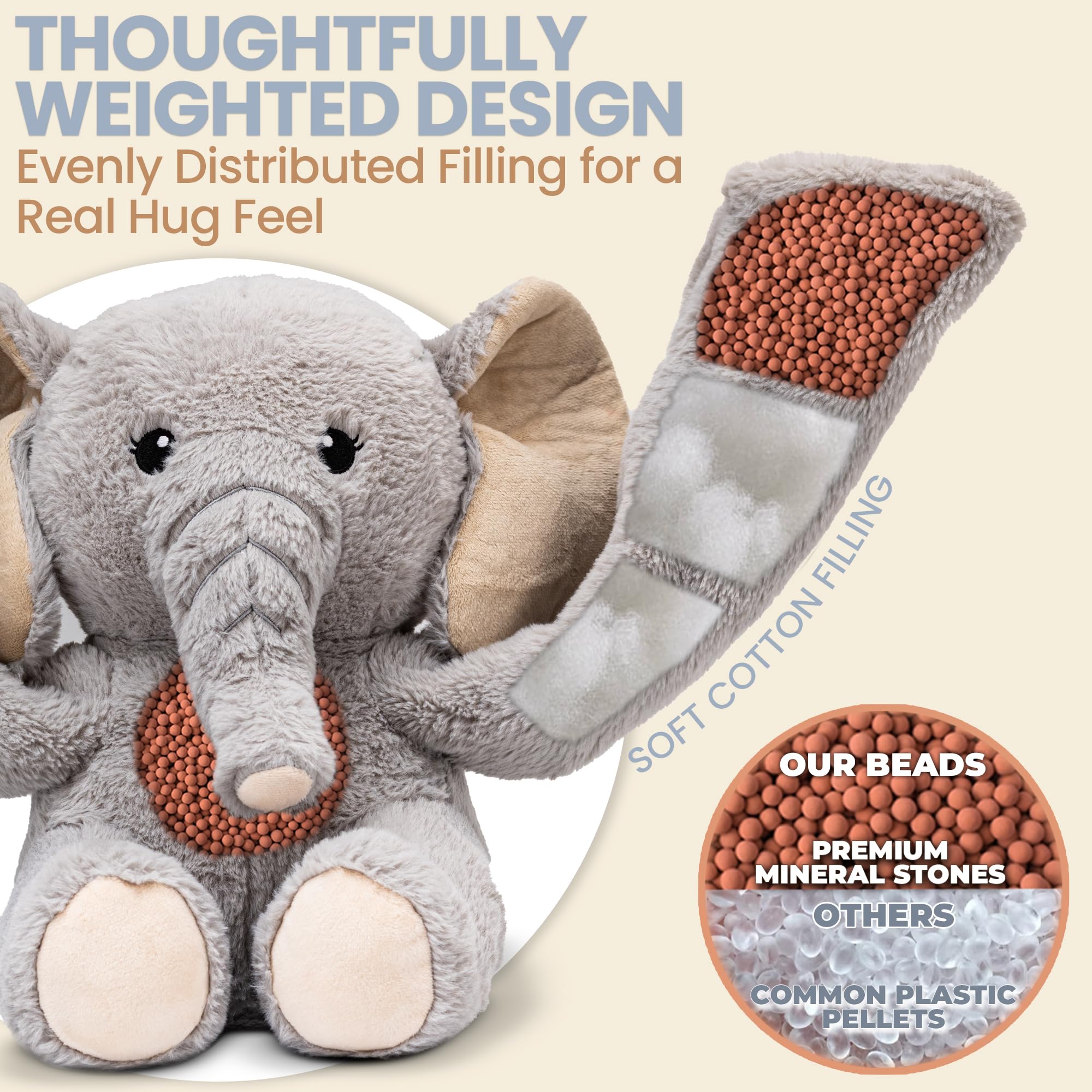 Hathi Elephant with 36-inch arms for a real hugging experience.