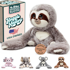 Huggle Healers Marshmallow Sloth with 36-inch arm hug for all ages