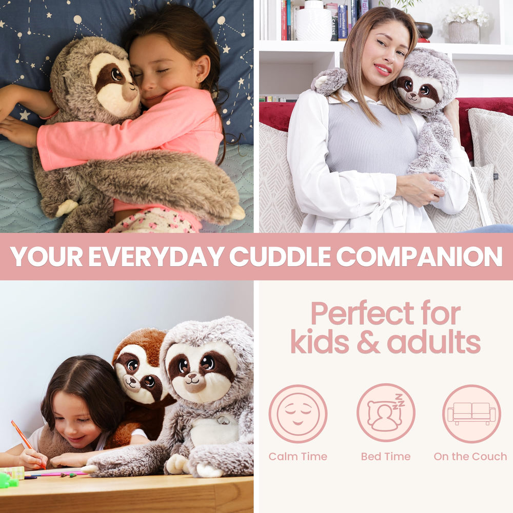 Marshmallow Sloth helps with bedtime rituals as a comforting companion