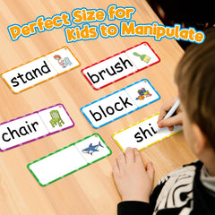 HugHush ring-bound set keeps cards tidy during on-the-go learning.