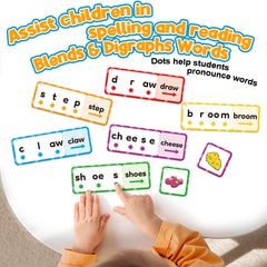 HugHush speech development toys encourage hands-on spelling activities.