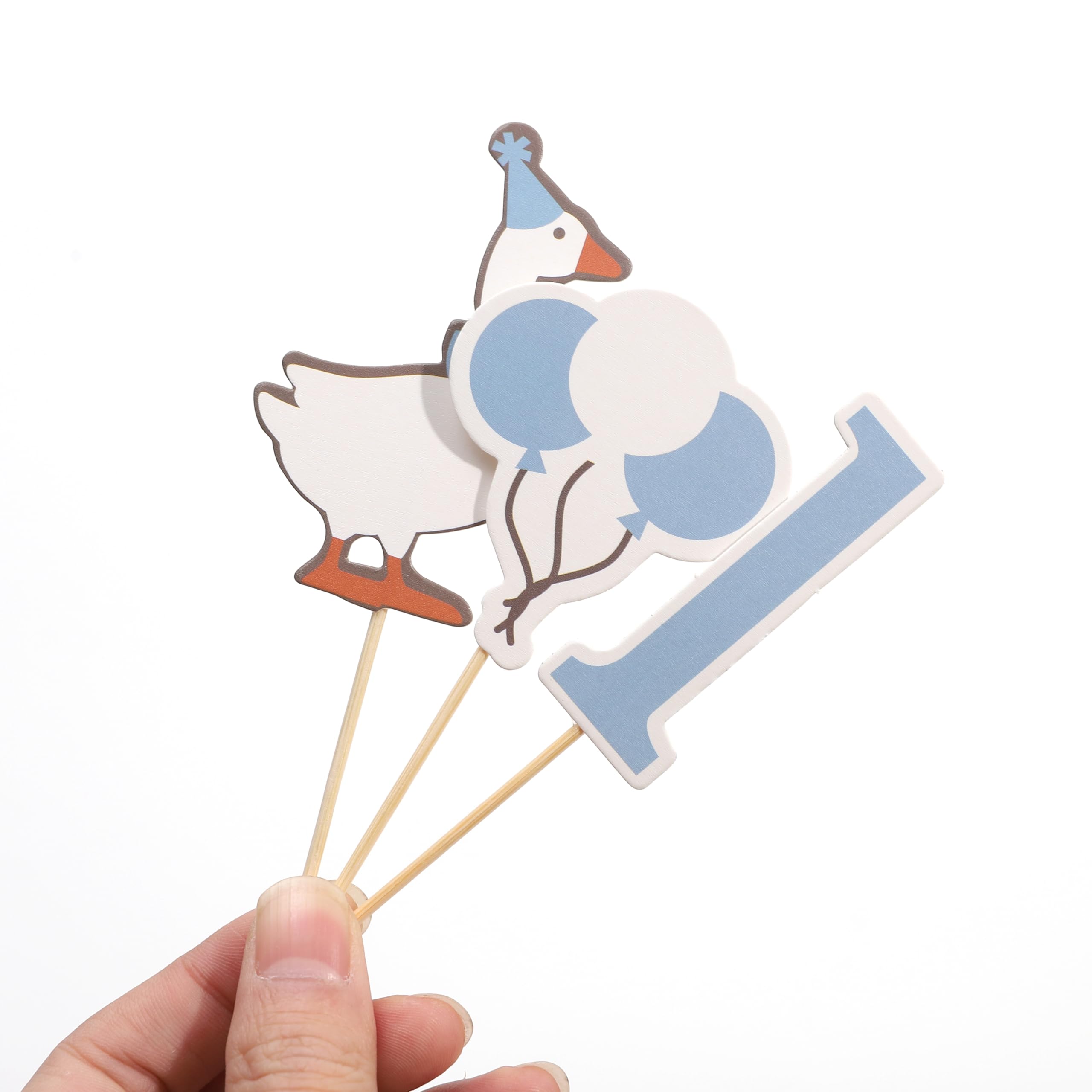 HUHJRUAR Baby girl or boy birthday flags elevate party setup.