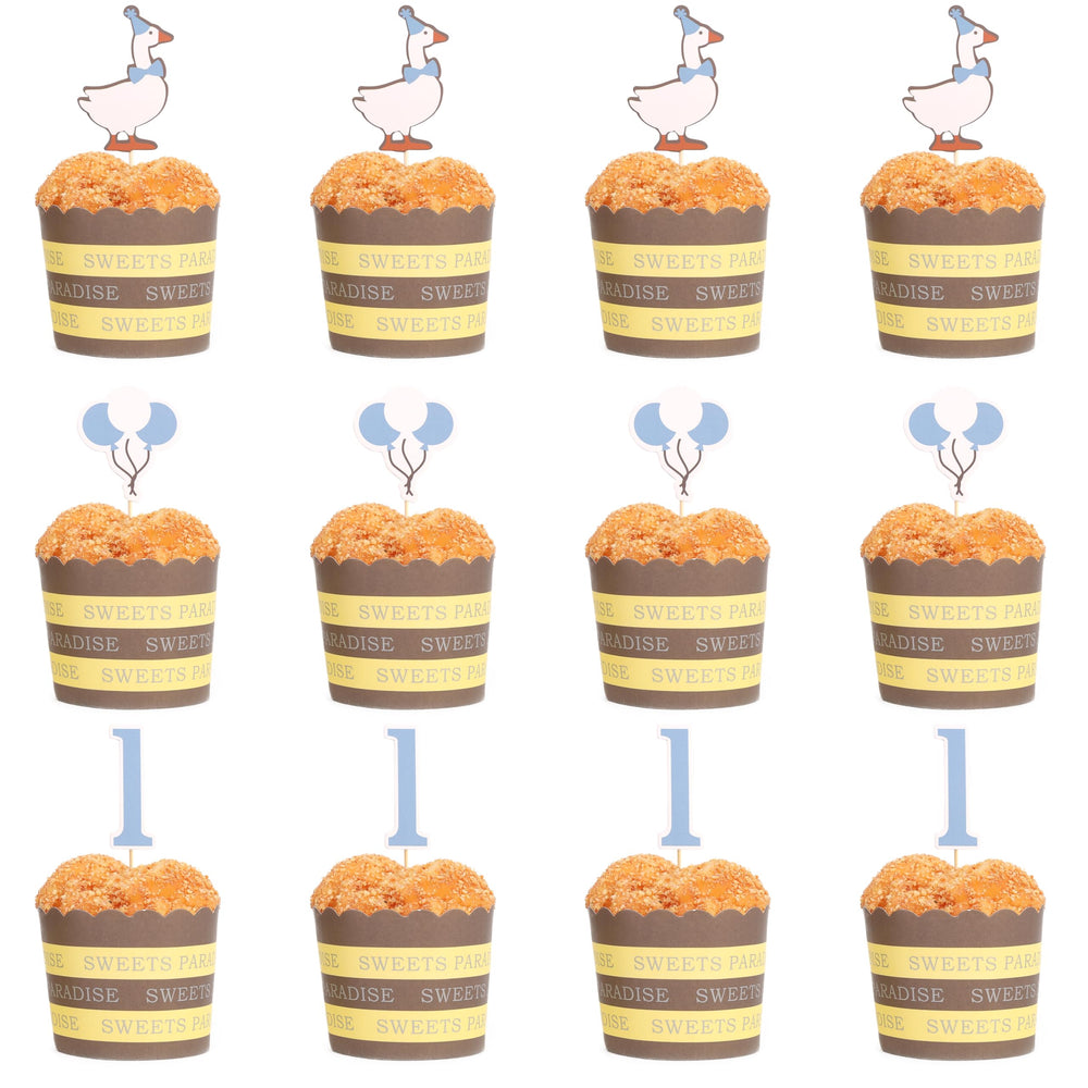 HUHJRUAR First birthday cake toppers brighten cake smash photos.