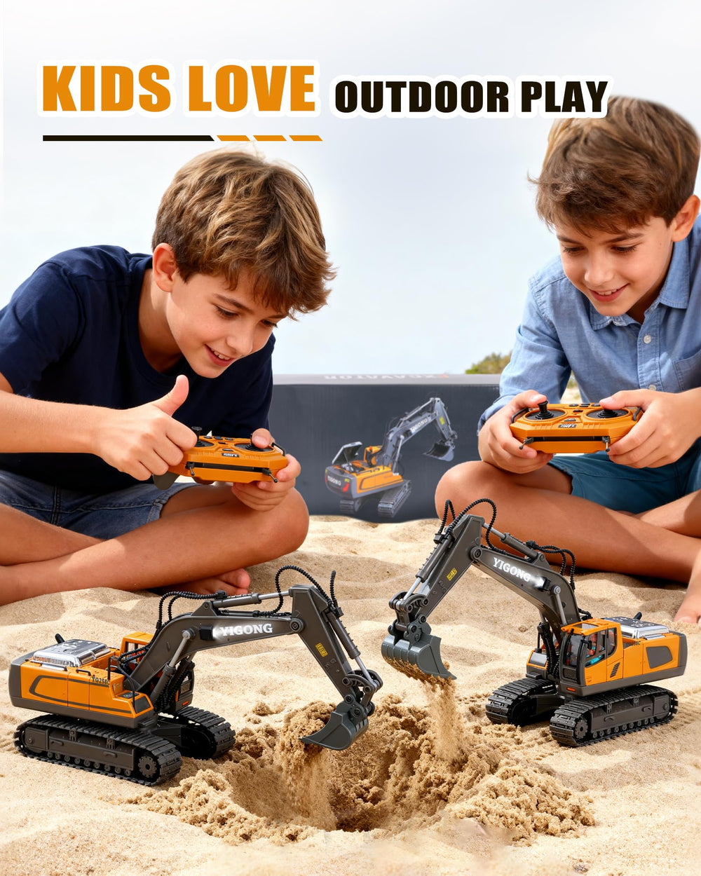 HuiJuKeJi designed for outdoor sand, beach, or carpet play