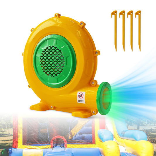 Huilynsen bounce house blower front view for fast inflation.