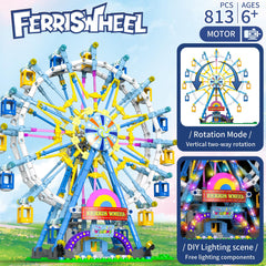 HuiNiu Ferris Wheel amusement park model on display.