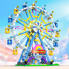 HuiNiu Ferris Wheel: battery-powered assembly for interactive learning.