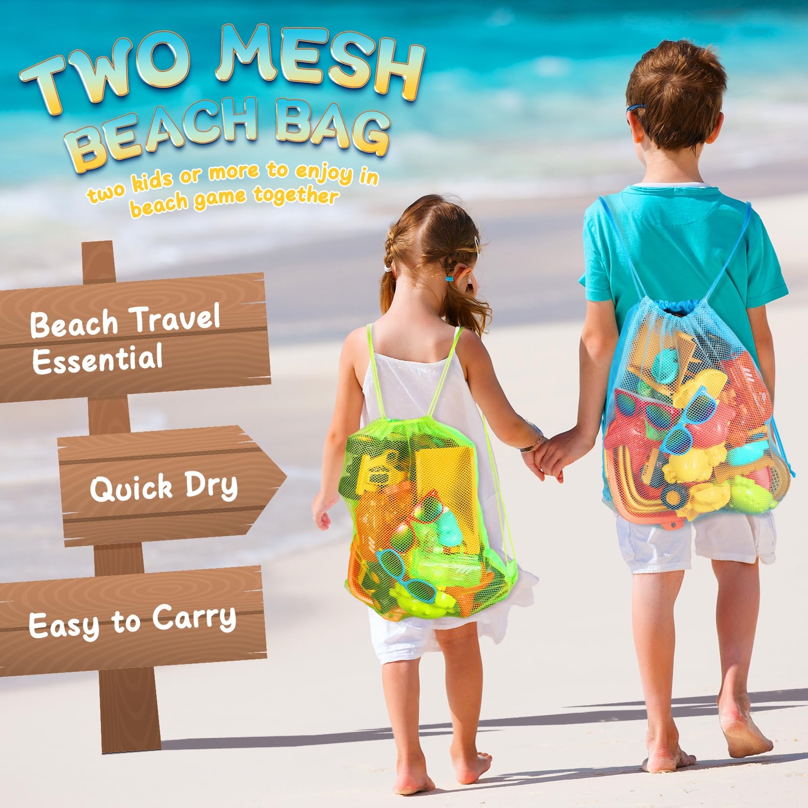 HUITEM collapsible beach buckets for easy storage and large sandcastles