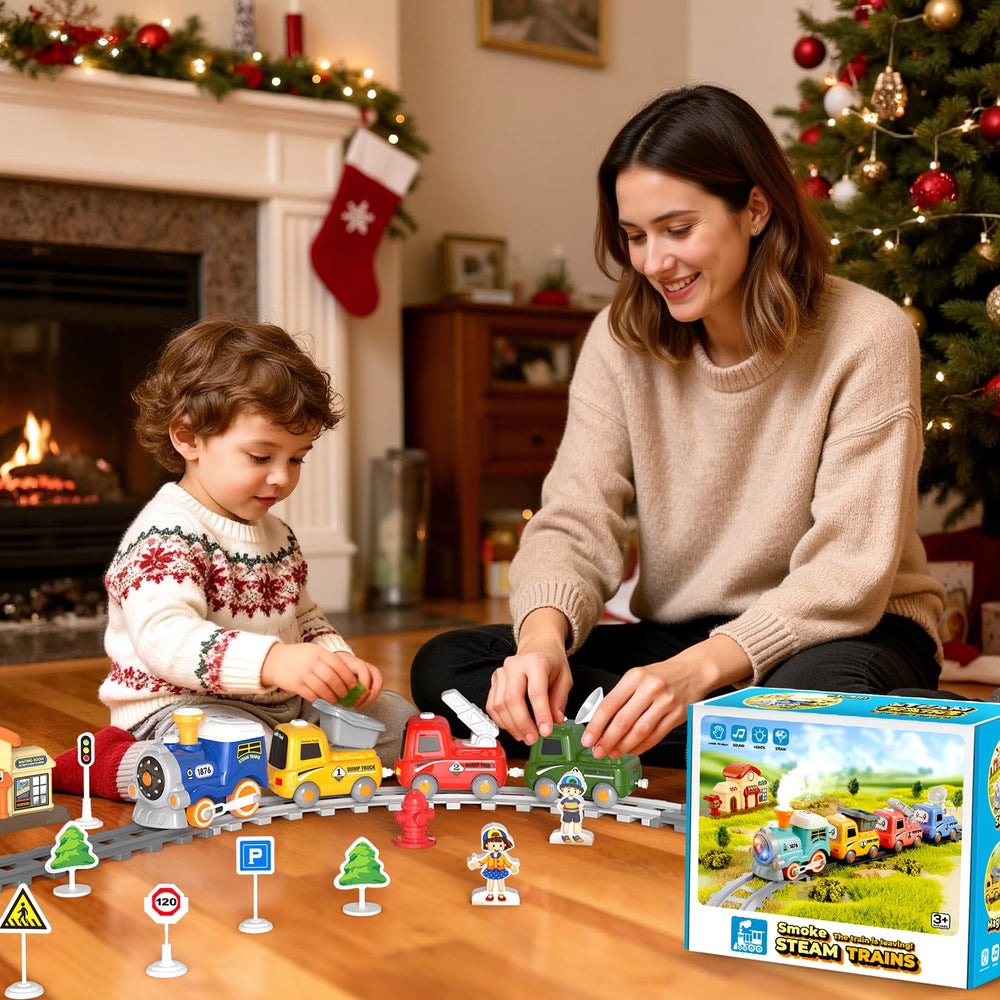 HUITEM Train Set curved tracks support smooth turning and steady progress