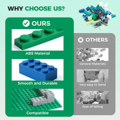 HUIZDQ premium plastic bricks designed for lasting, durable play.