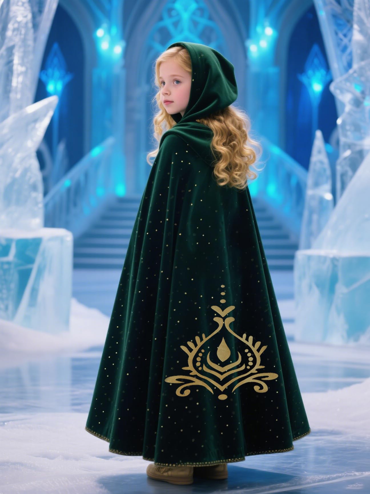 Hulaha Anna princess cape hooded for birthdays and festive role-play