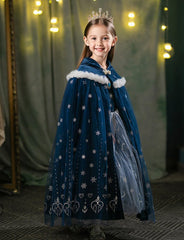 Hulaha blue party cape; ideal for birthdays, holidays, cosplay