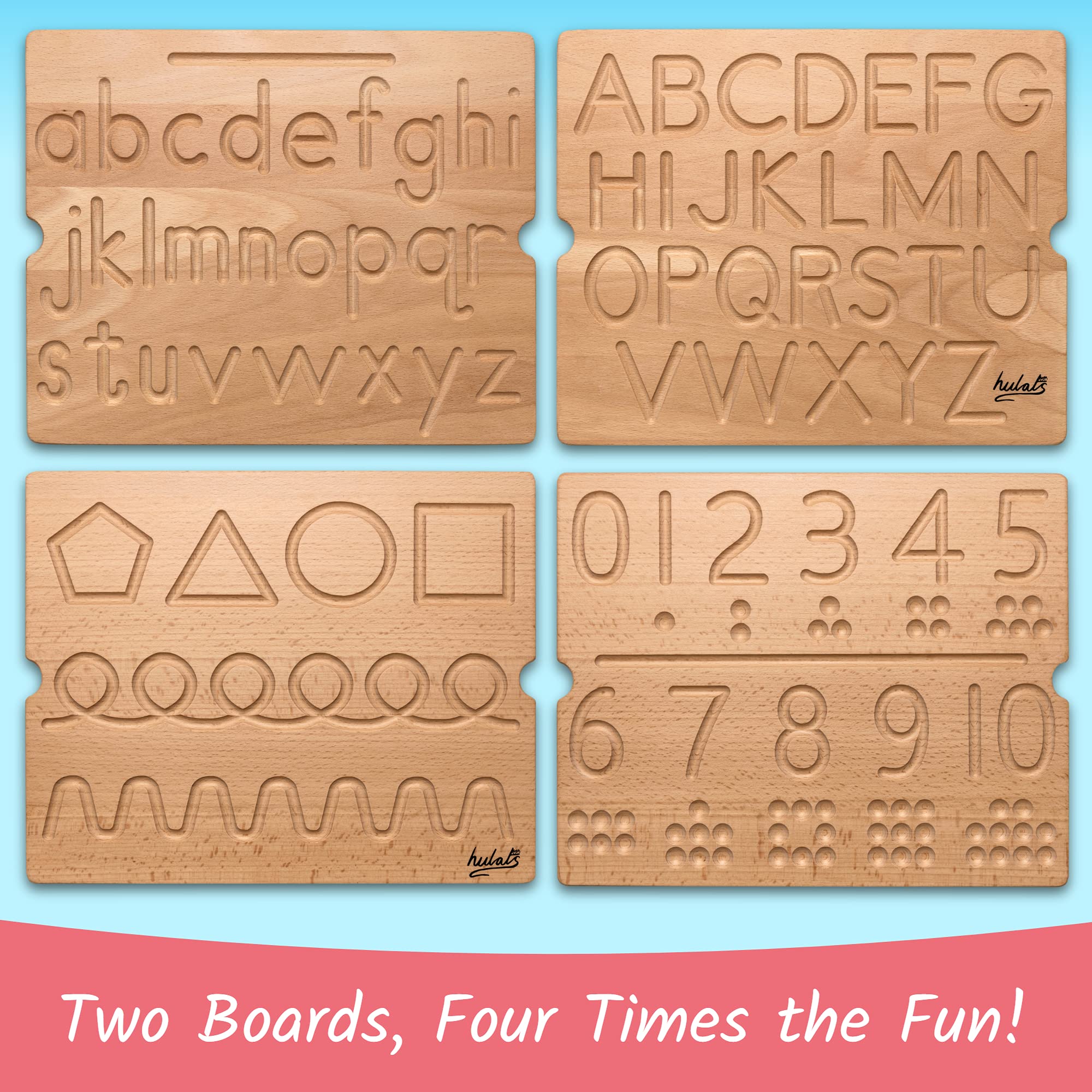 Hulats Learn to Write classroom-ready tracing board for group activities