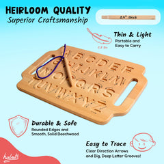Hulats lightweight board sized 11.5 by 8 inches for travel.