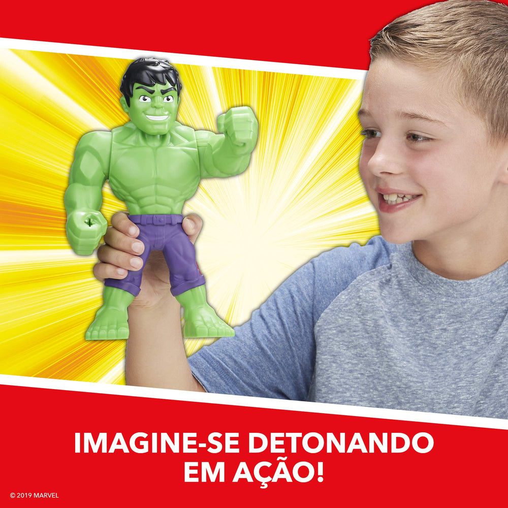 Hulk figure showing head, arms, and waist articulation.