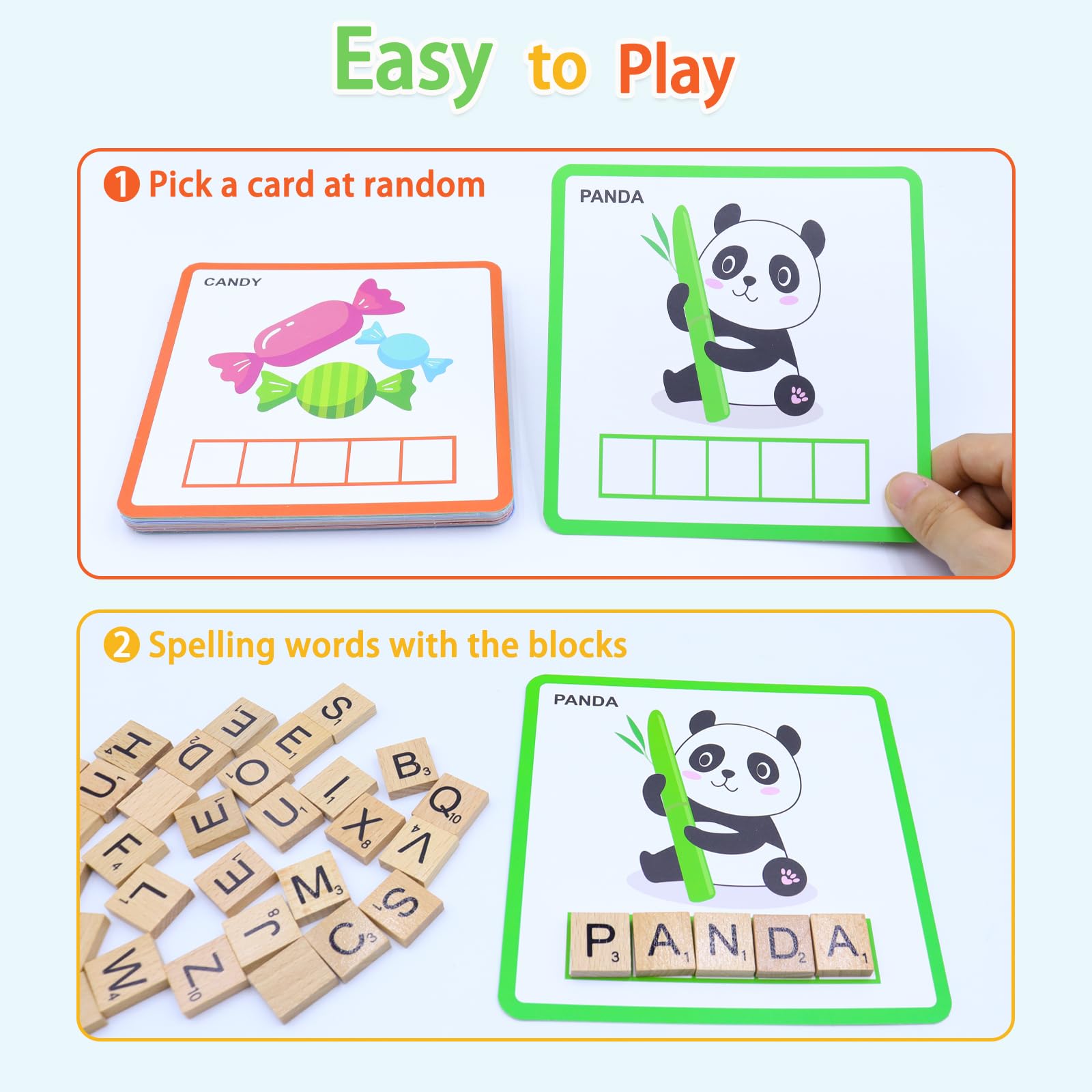 Humerry cardboard flashcards thick and durable for daily use.
