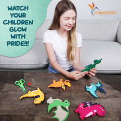 Dragon plush toys from Hummingbird Crafts become unique ornaments or gifts