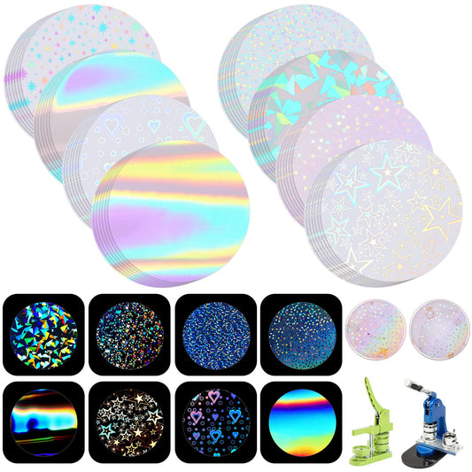 Humyoun badge protective film 35mm pattern 1 for bright, durable DIY badges.