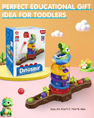 Humzo Dinosaur Ball Drop Toy Gift-Ready Box highlights a delightful present for curious children.