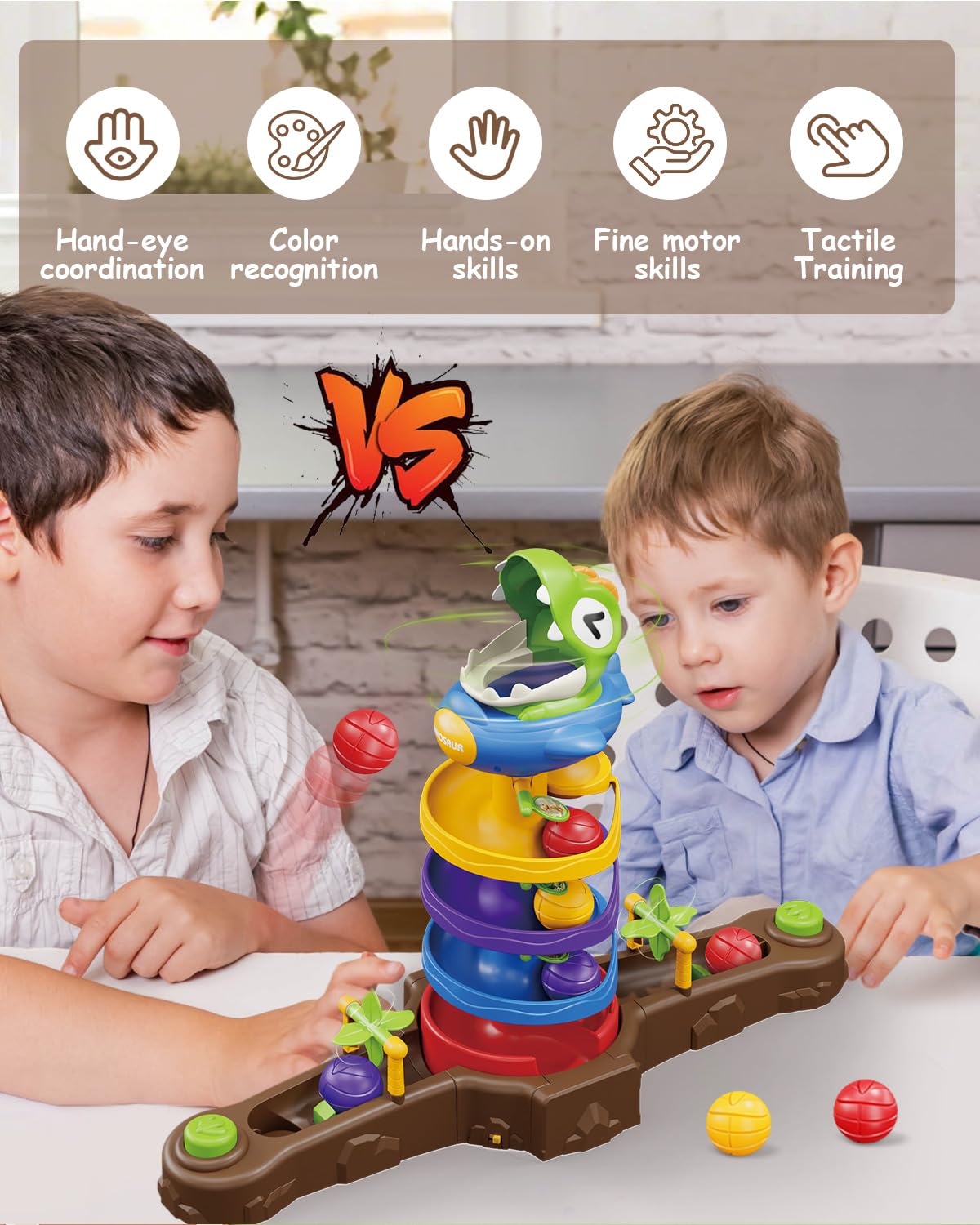 Humzo Dinosaur Spin Twister Action showcases spinning fun for solo or group play.