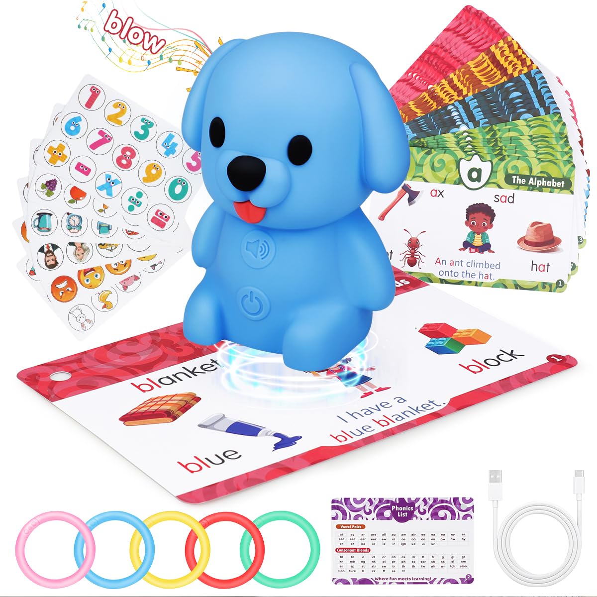 Humzo Reader Dog cover design showcasing friendly mascot for engaging early phonics practice