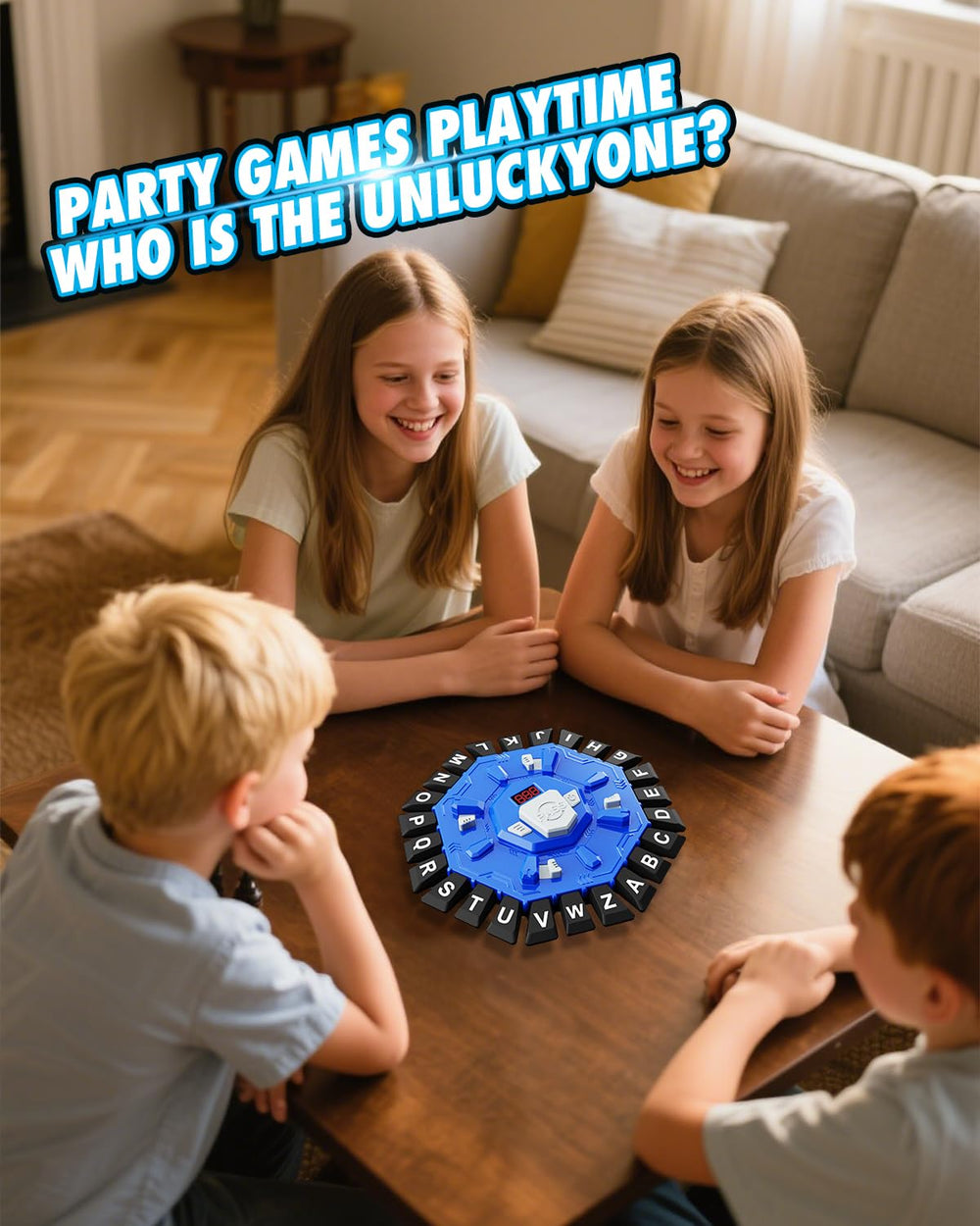 Humzo Word Game durable wheel withstands intense sessions of play