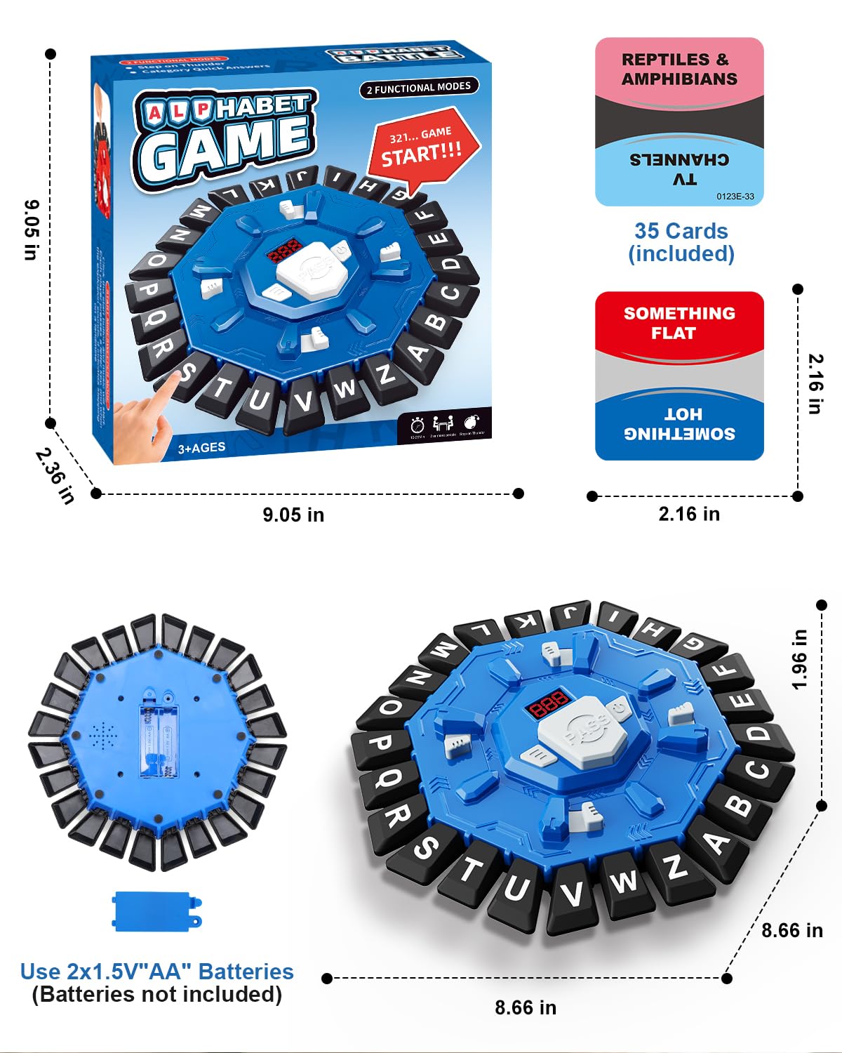 Humzo Word Game portable design fits in a bag for travel and parties