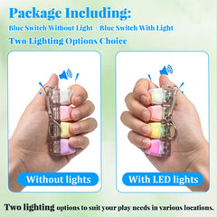 Hunfuthr led colorized keyboard fidget shows dynamic light effects