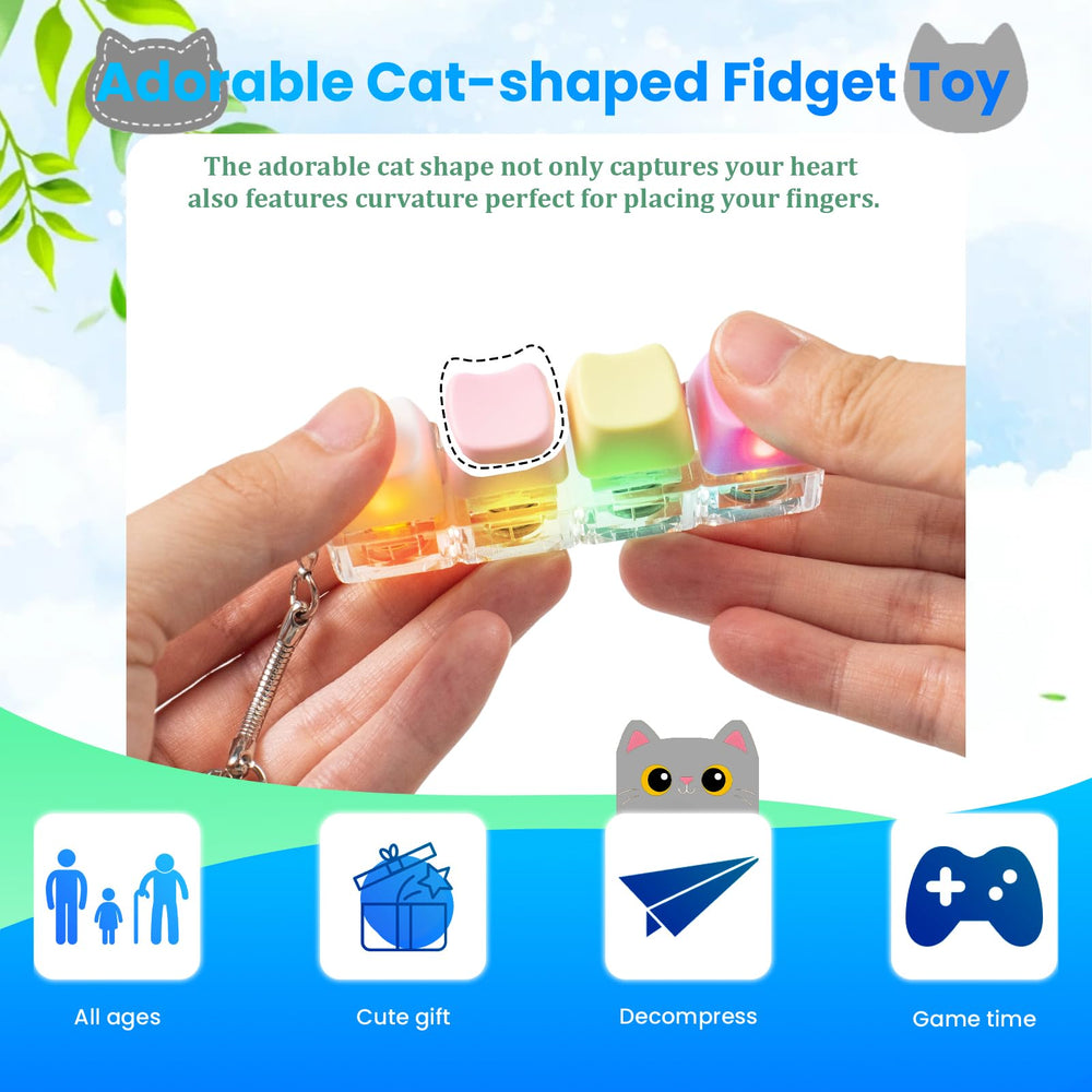 Hunfuthr portable cat keyboard fidget fits easily in a bag