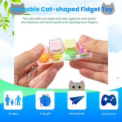 Hunfuthr portable cat keyboard fidget fits easily in a bag