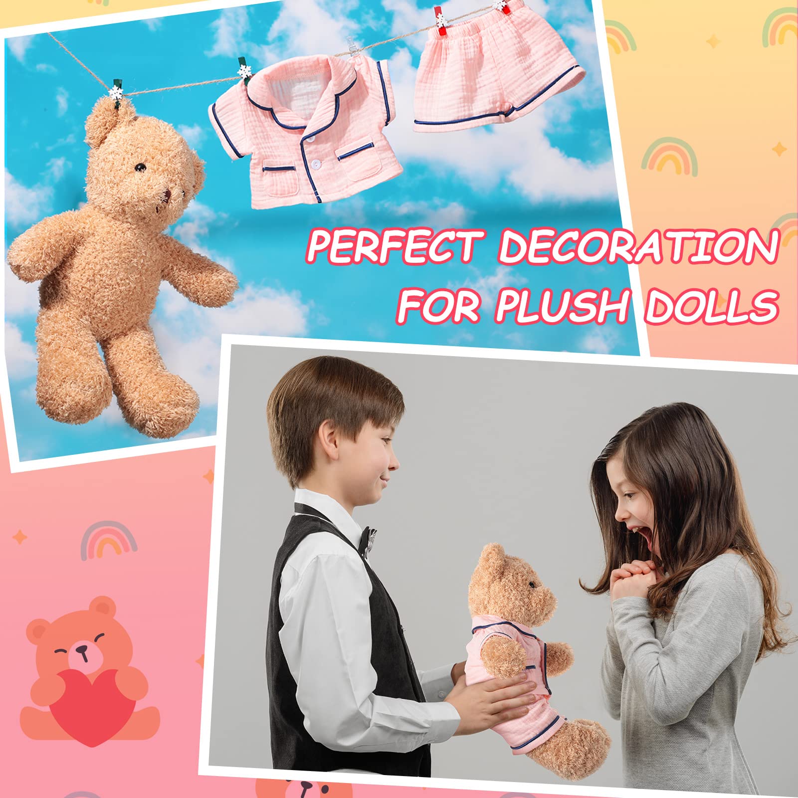 Hungdao bear outfits make a thoughtful gift for kids and doll lovers.