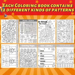 Hungdao circus mini activity book find differences promotes visual skills during car trips.