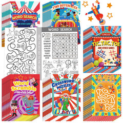 Hungdao circus mini activity book maze page for focused travel fun.