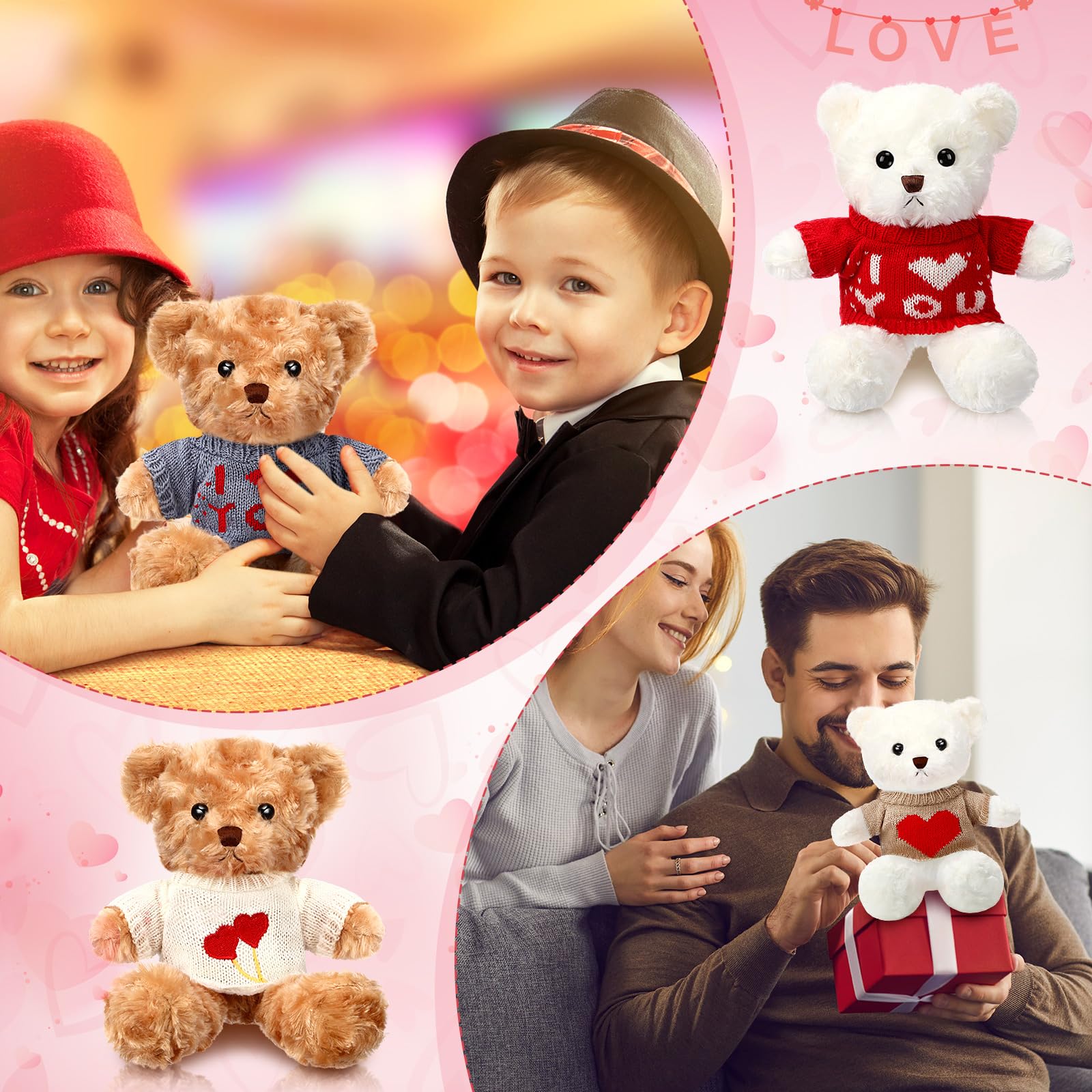 Hungdao gift-ready bear set displayed as a Valentine's Day surprise.