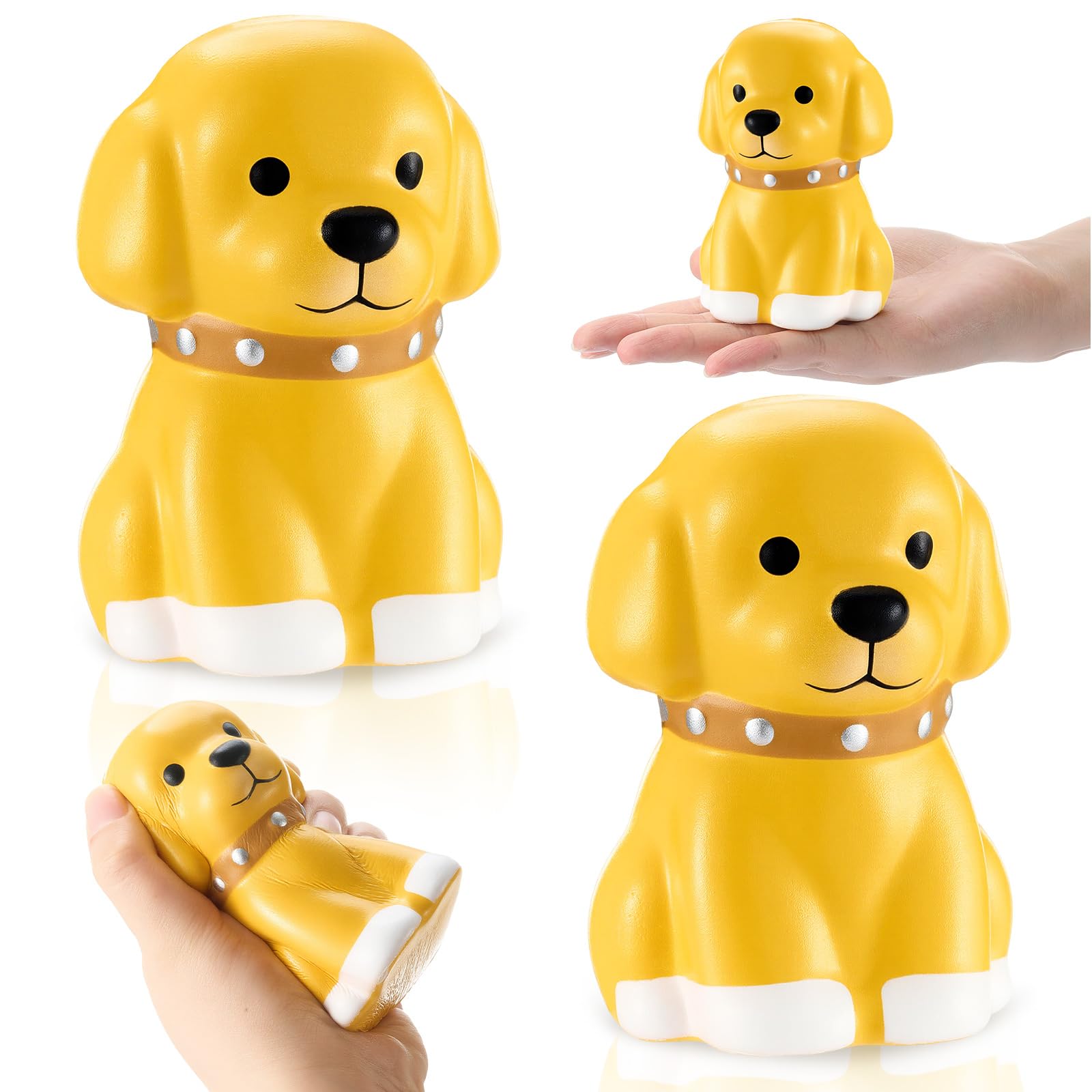 Hungdao golden retriever stress toy duo for calm moments and desk-friendly distraction.