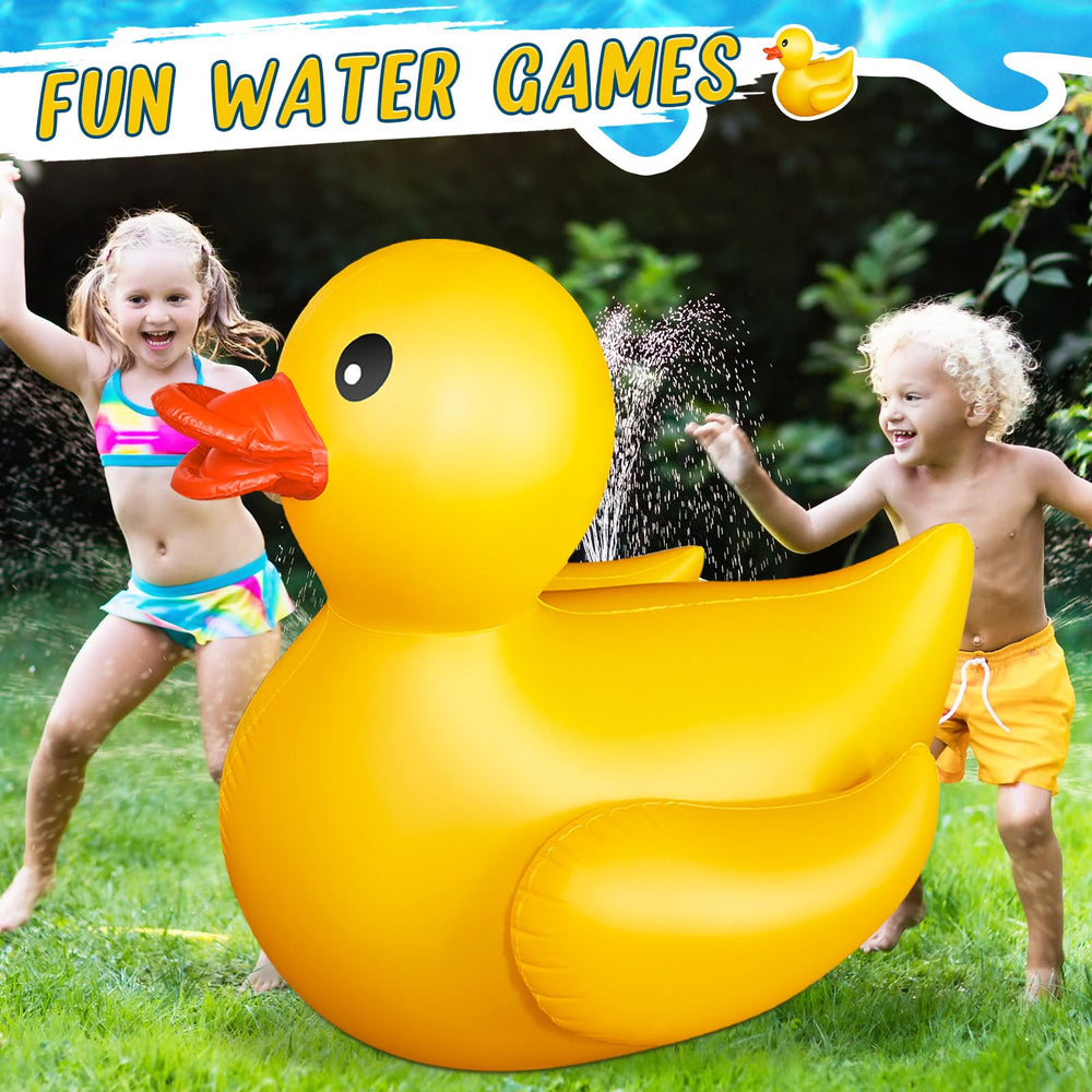 Hungdao giant inflatable duck as a playful party decoration and photo prop