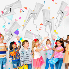 Durable aluminum foil bolt balloon suitable for celebrations.