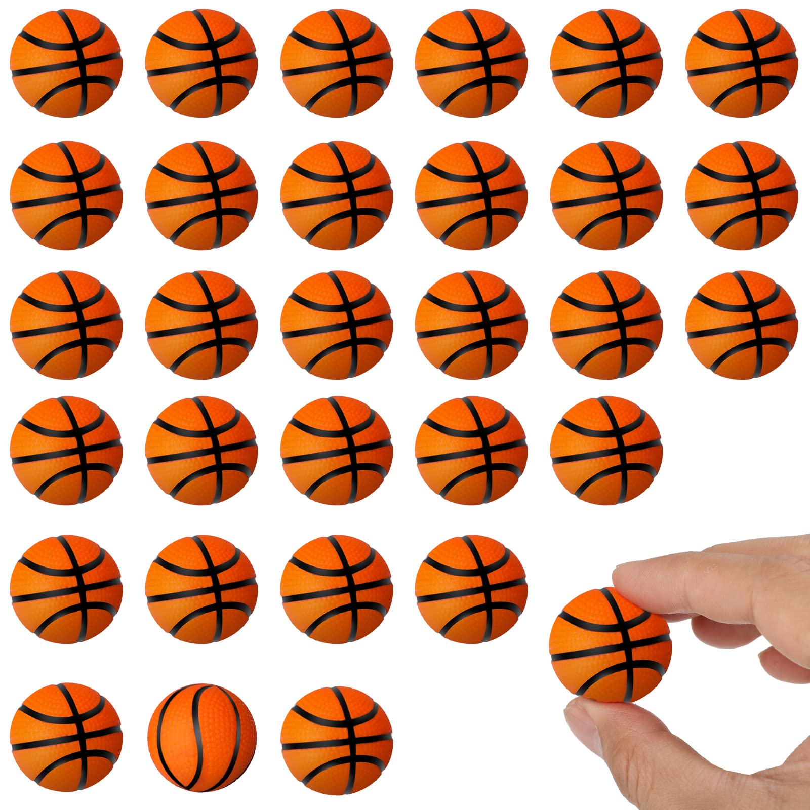 Hungdao mini basketball stress ball orange for desk relief and focus.