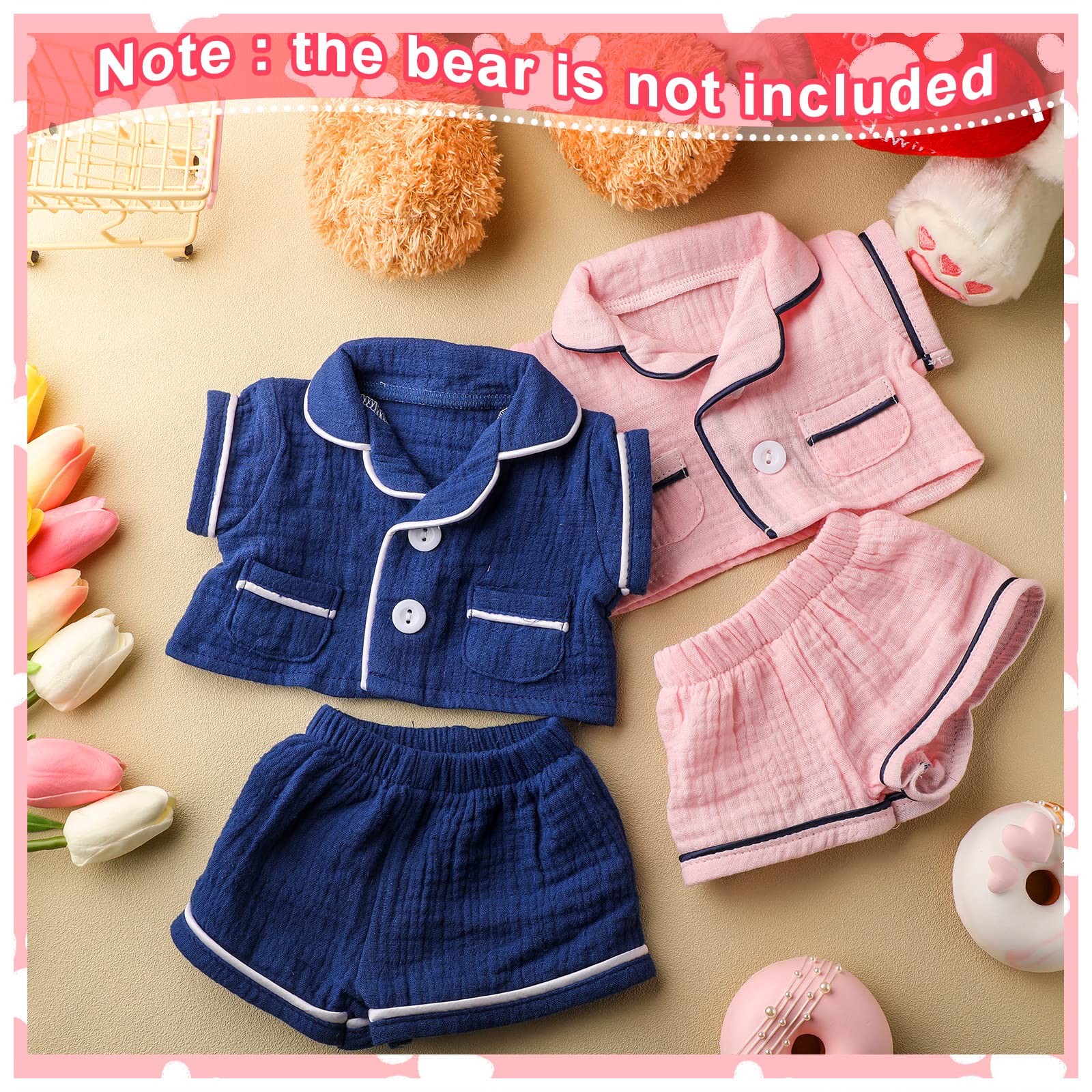 Hungdao muslin bear clothes offer a soft, fluffy feel for cuddly plush toys