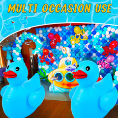 Hungdao inflatable duck with quick inflation valve for easy setup.