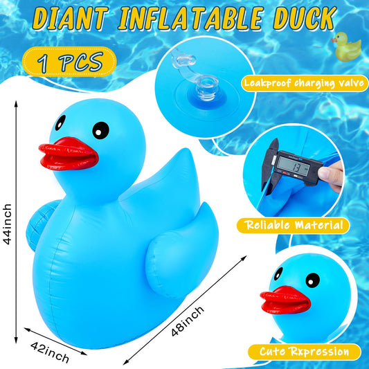 Hungdao side-view inflatable duck for bold pool party display.