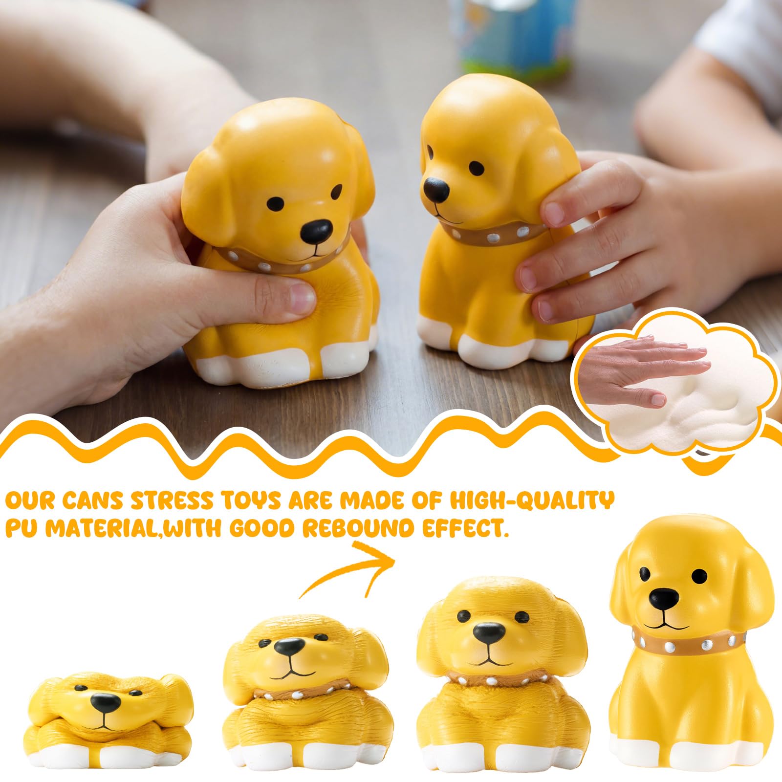 Hungdao safe PU foam dog toy is non-toxic and easy to clean.